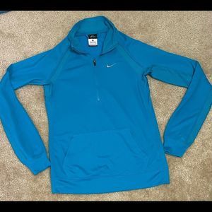 Women’s Blue Nike Dri Fit Jacket with Front Pocket